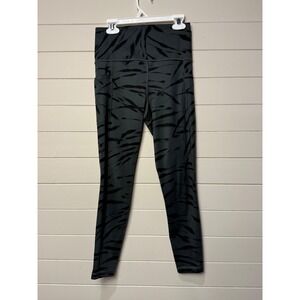 Athleta Salutation Tiger Stripe High Waisted Stash‎ Pocket 7/8 Tight Leggings XS